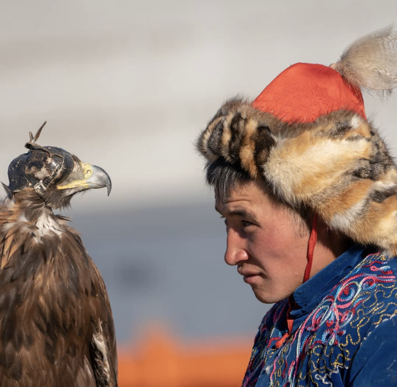 man with falcon