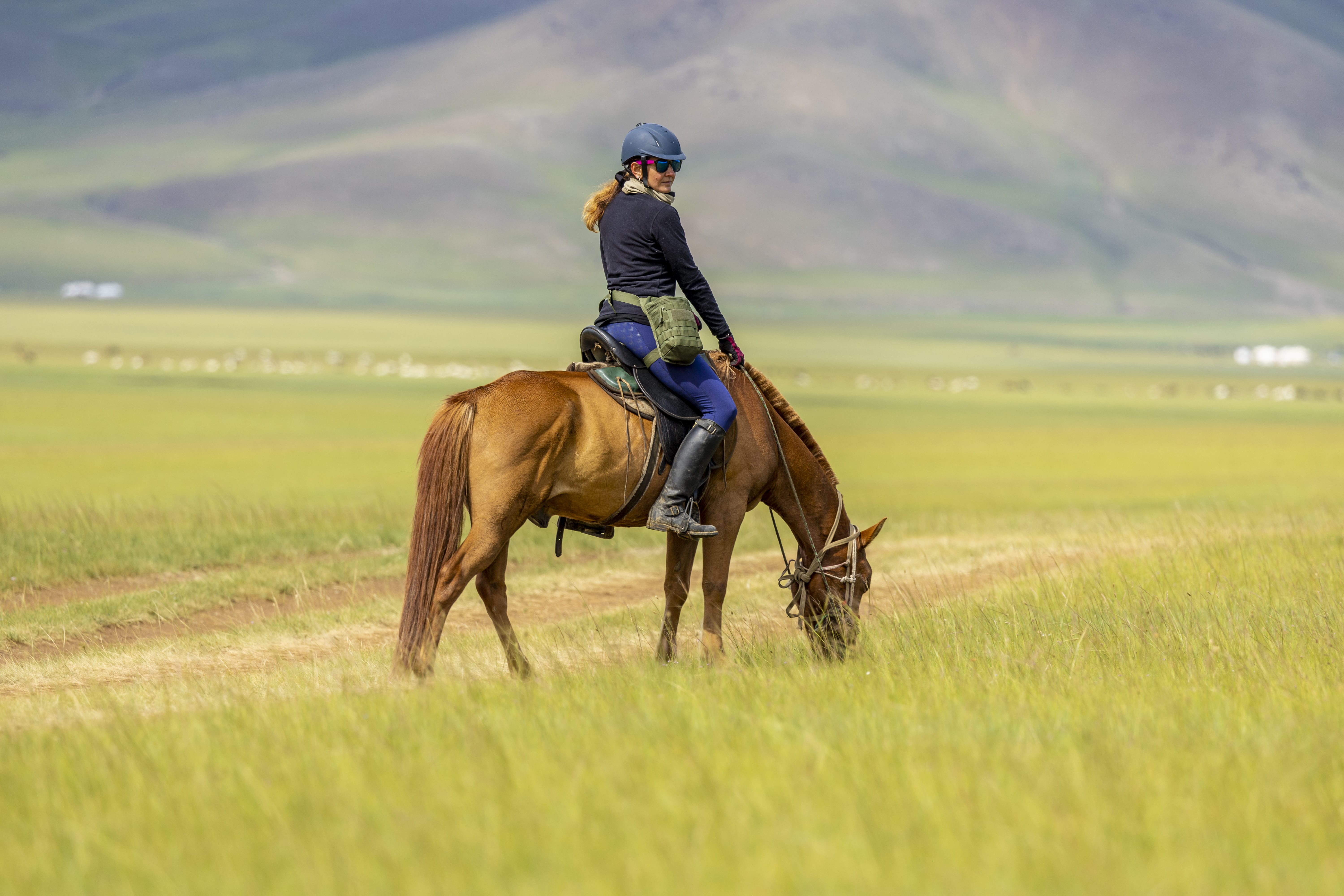 woman on a horse